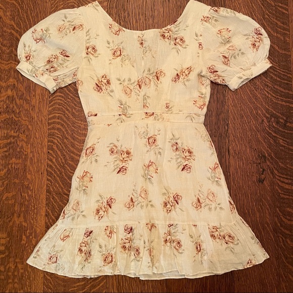LoveShackFancy Lena Floral Mini Dress - Picture 3 of 4